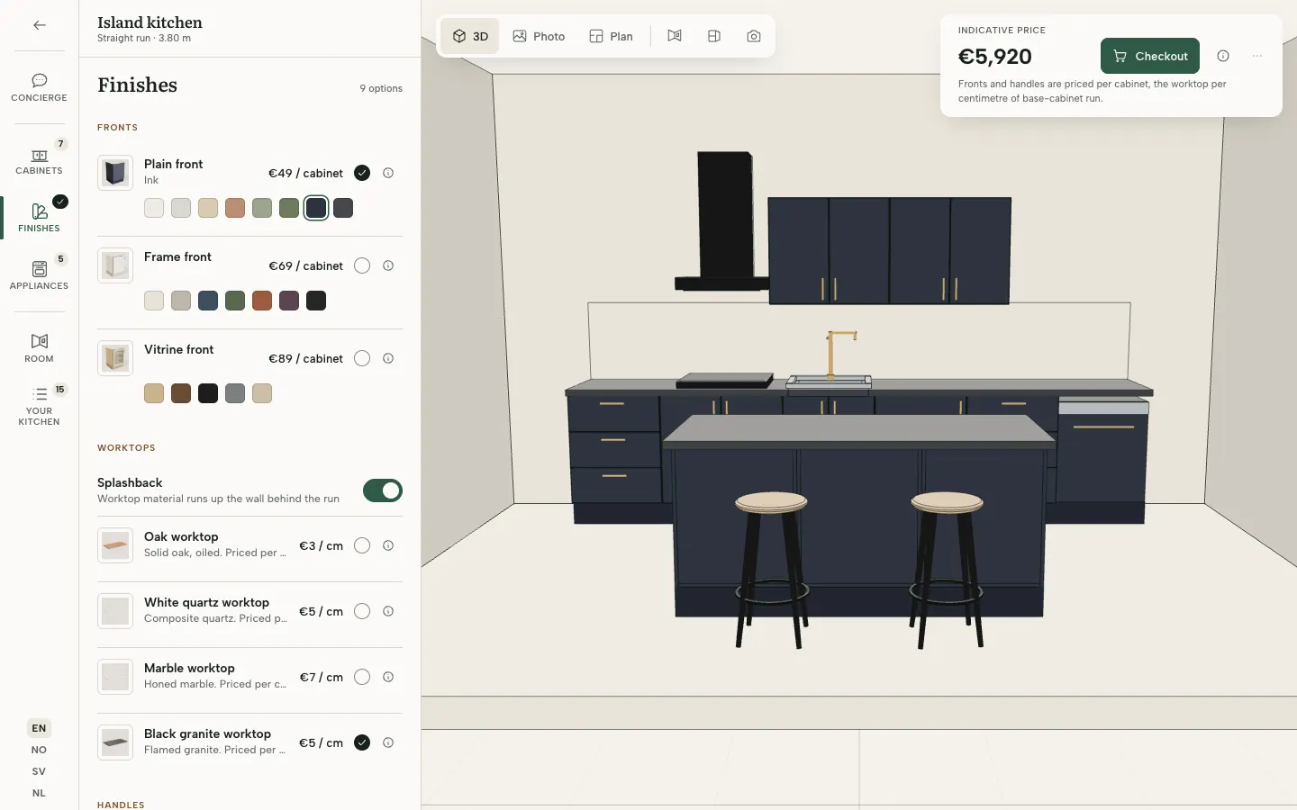 Kitchen Universe: Fronts, finishes and the price