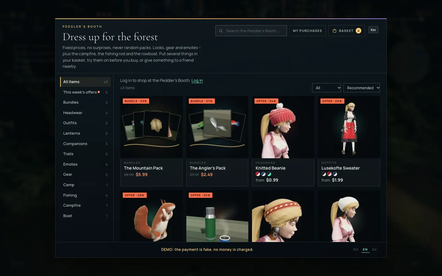 Troll Universe: A web shop inside the game