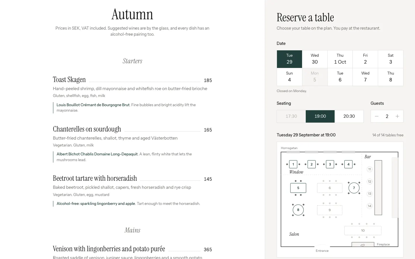 Wine and Dine Universe: A drink with every dish