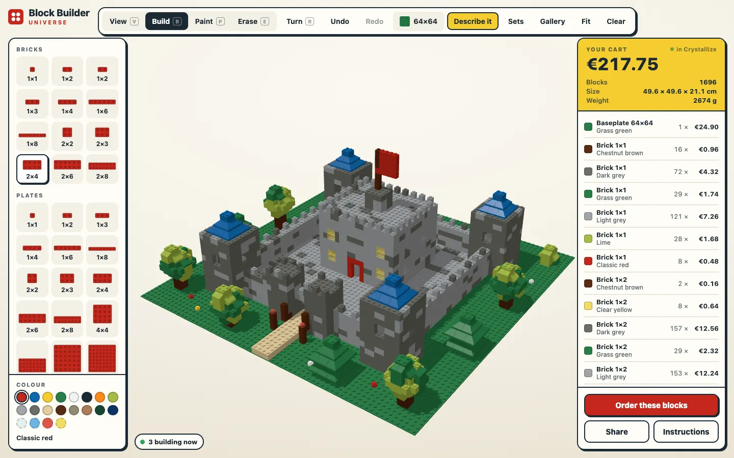 Block Builder Universe front page